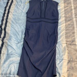 Nicole Miller Navy Midi Dress